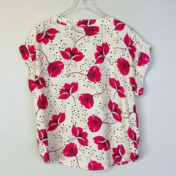 CAbi Pink Floral Boxy Top Size M - Picture 5 of 8